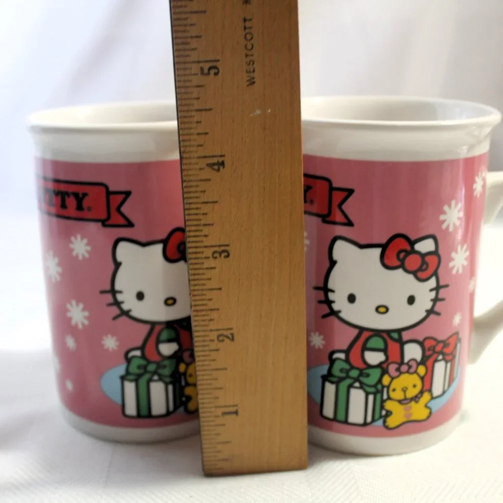 Set of 2 Sanrio Hello Kitty Christmas Theme Mugs